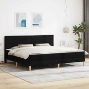 Struttura del letto Nero 200 x 200 cm Poliestere