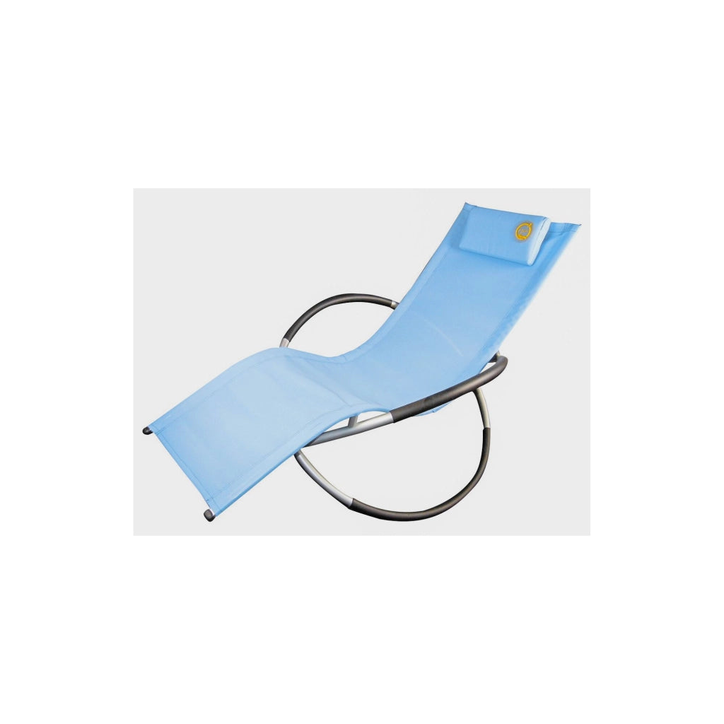 Sedia a dondolo in alluminio - O'Sun - Blu - Dimensioni : 155 x 80 x 85 cm