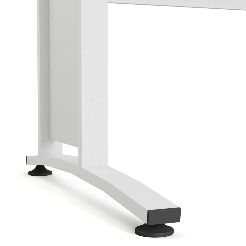Scrivania Amigos, Scrittoio multiuso, Tavolo per ufficio porta PC, Piano di lavoro, 120x80 h75 cm, Bianco