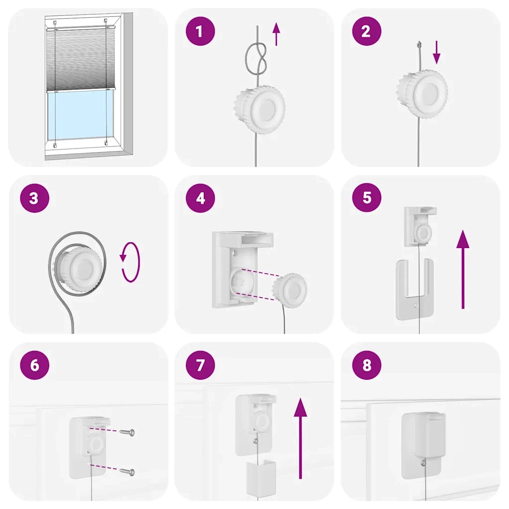 Tenda Plissettata Blu 120x100 cm Larghezza Tessuto 119,4 cm 4015181