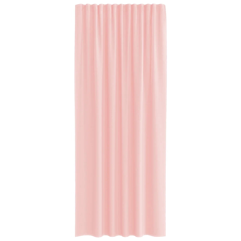 Tende in Voile con Tasche per Aste 2 pz Rosa 4102199