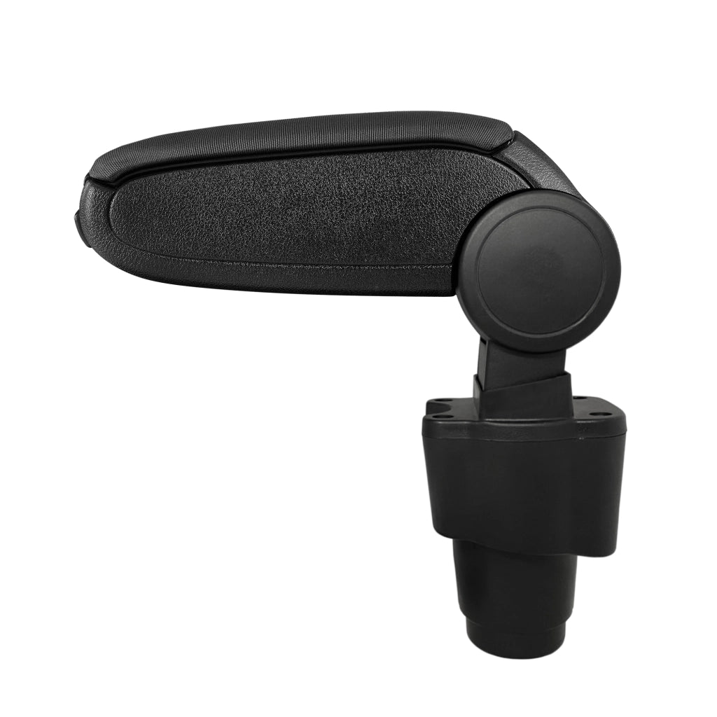 Bracciolo Centrale con Vano Portaoggetti per Auto Poggiabraccio per Automobile Specificata in Marca - Rivestimento in Tessuto - Nero - Dacia Sandero II