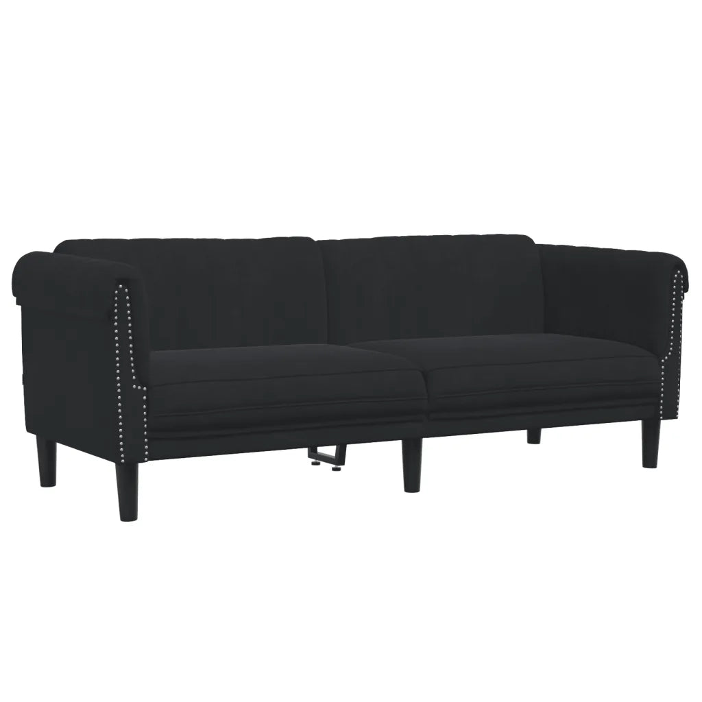 Set di Divani 2 pz Nero in Velluto 3209224