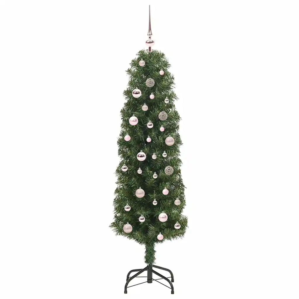Albero di Natale Artificiale-Albero Natalizio con 150 LED Verde 150 cm 404018