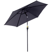 Parasole da giardino reclinabile ¨C zephmum ¨C grigio ?260x235 cm