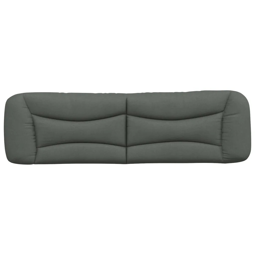 Cuscino Testiera Hvar Grigio Scuro 183 cm in Tessuto 374613
