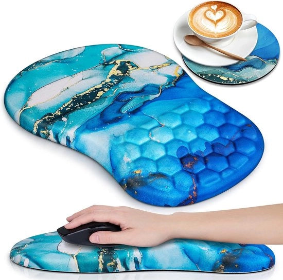 Matrice Ergonomica con Supporto di Memoria, Supporto per Polso Massaggiante e Set di Sostegni per una Utilizzazione Comoda