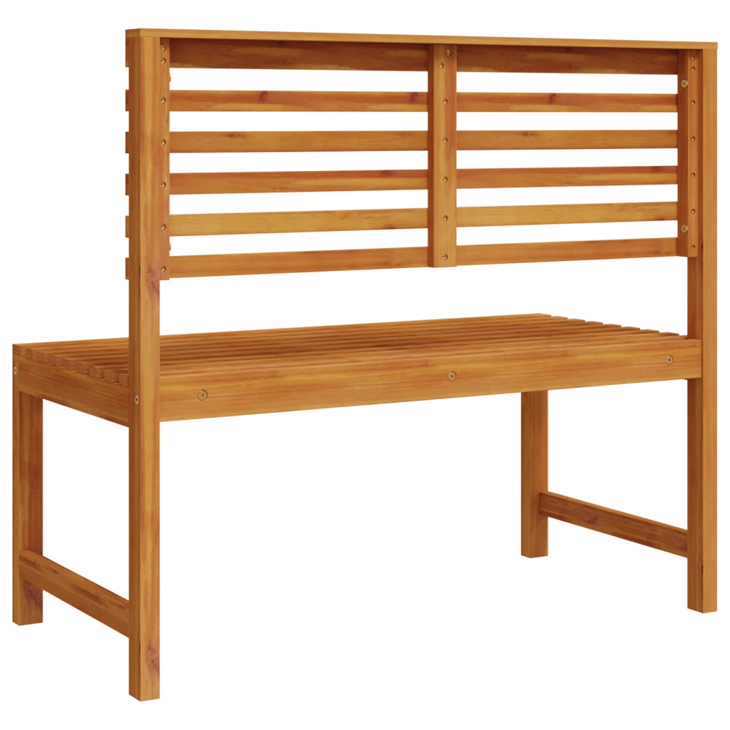 Panchina da giardino  100x50x91 cm in legno solido di acacia
