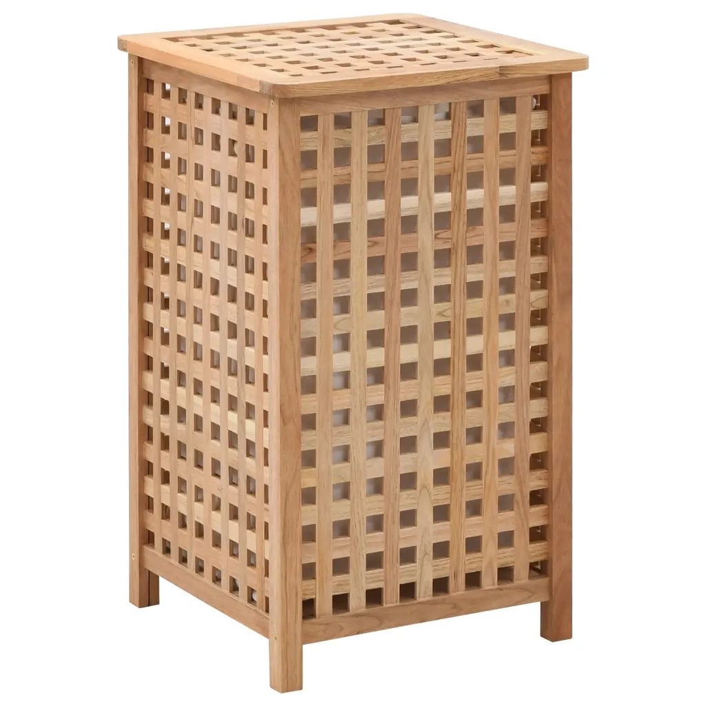 Portabiancheria 39x39x65 cm in Legno Massello di Noce cod mxl 54078