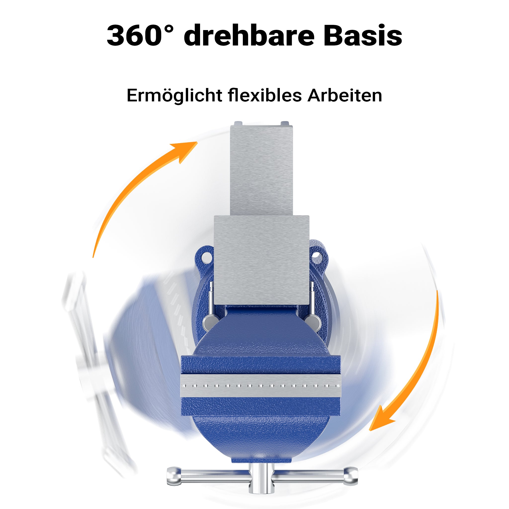 Morsa da banco Light Duty 100mm con incudine e ganascia di serraggio per sollecitazioni leggere