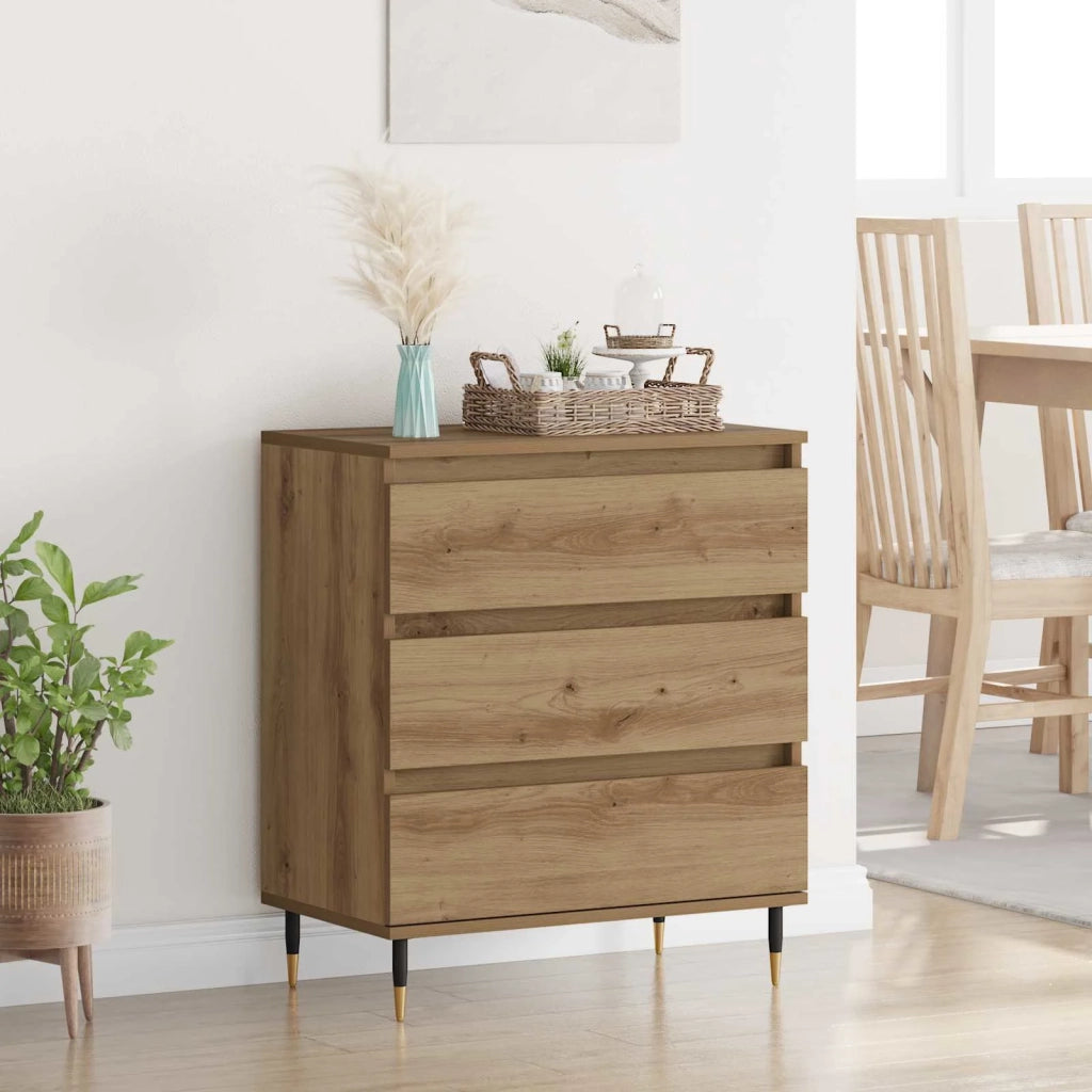 Credenza | Madia | Buffet da pranzo | Armadio da pranzo Rovere artigianale 60 x 35 x 70 cm Legno multistrato
