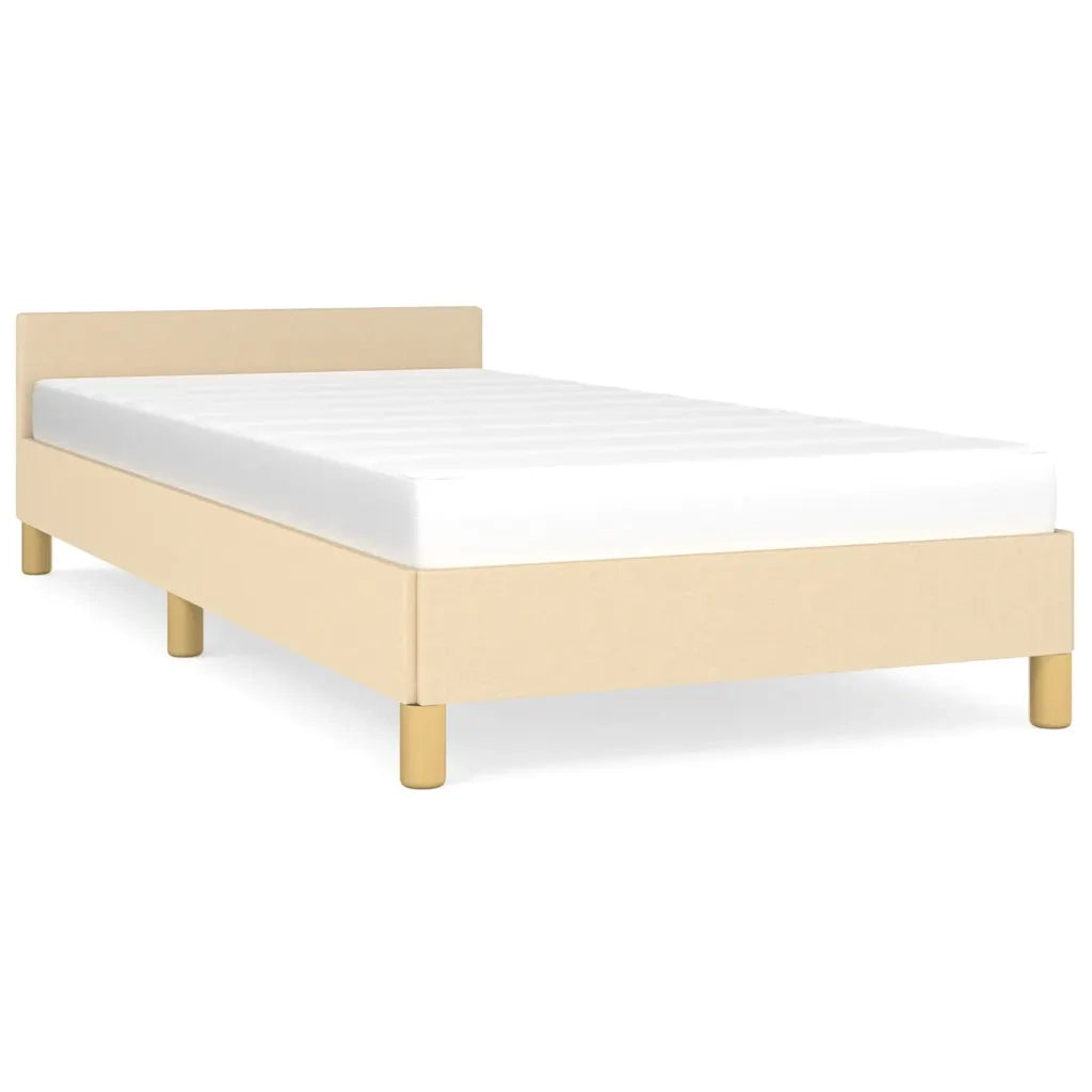 Giroletto senza Materasso Crema 100x200 cm in Tessuto