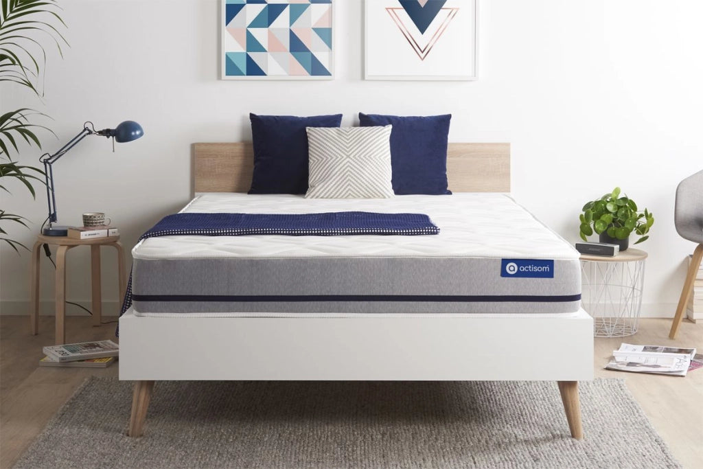 Materasso matrimoniale Actilatex soft 150x200cm - Spessore : 20cm - Lattice e memory foam - Moderatamente rigido