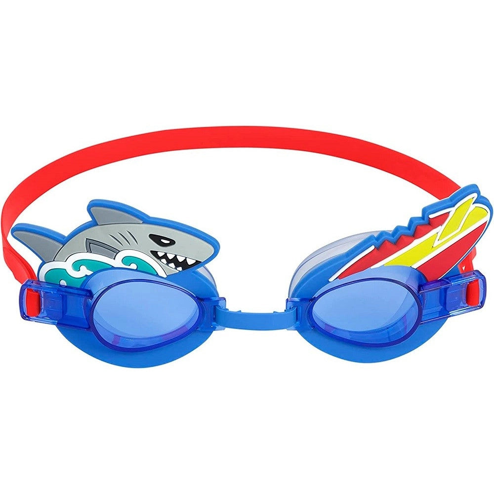 Trade Shop - Occhialini Nuoto Per Bambini 3+anni Cinturino Regolabile Design Assortiti 21080 -