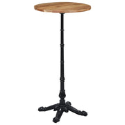 vidaXL Gamba per Tavolino da Bistrò Nero 52x52x108 cm in Ghisa