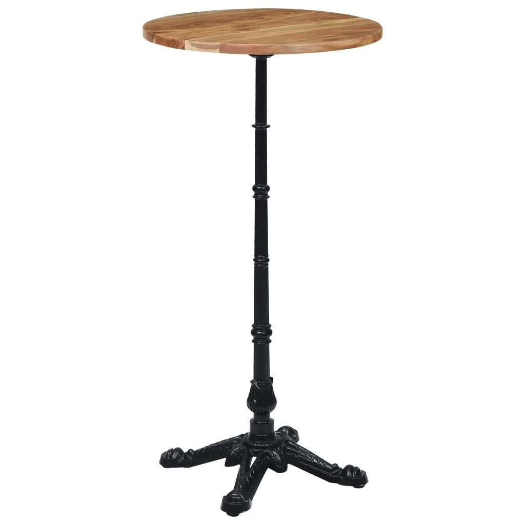 vidaXL Gamba per Tavolino da Bistrò Nero 52x52x108 cm in Ghisa