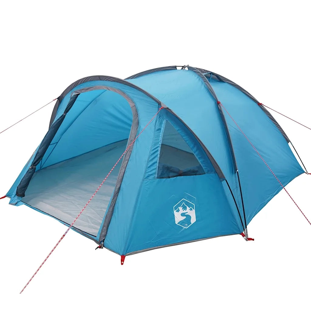 Tenda da campeggio con tetto-Tenda per Escursionismo Blu 308 x 268 x 130 cm Poliestere