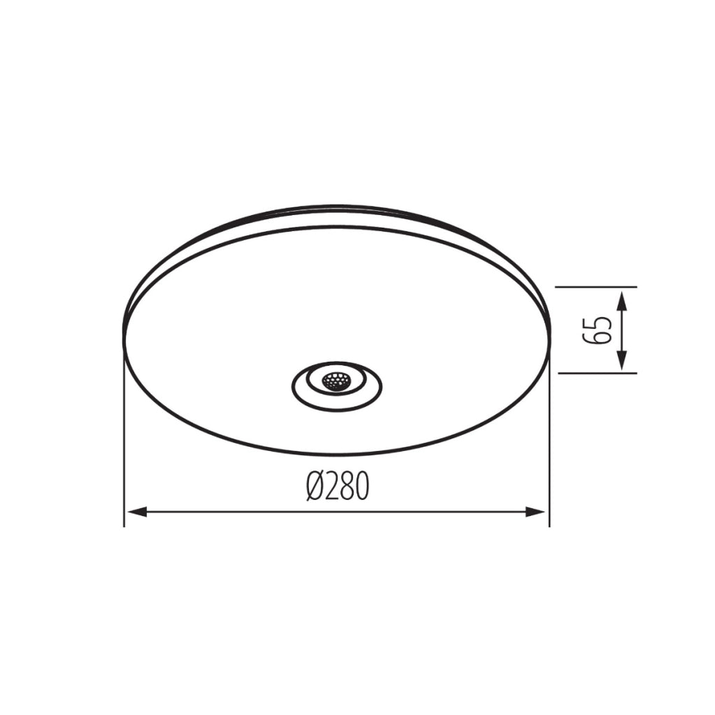 Plafoniera LED rotonda bianca PIR 12W Kanlux Fogler