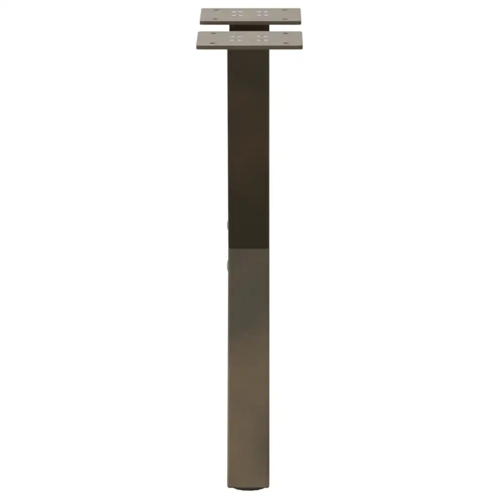 Gambe per Tavolino da Caffè a Forma di X 2 pz Acciaio Naturale 38x(42-43) cm Acciaio