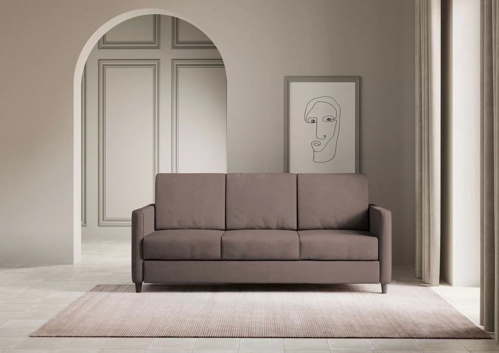 Divano karay 3 posti (tre sedute da 60cm) misure esterne l.198cm | talpa - Mobili 2G