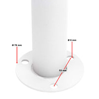 Cassetta postale condominiale autoportante 3 posti, 1 modulo, bianco 513 x 270 x 1150 mm