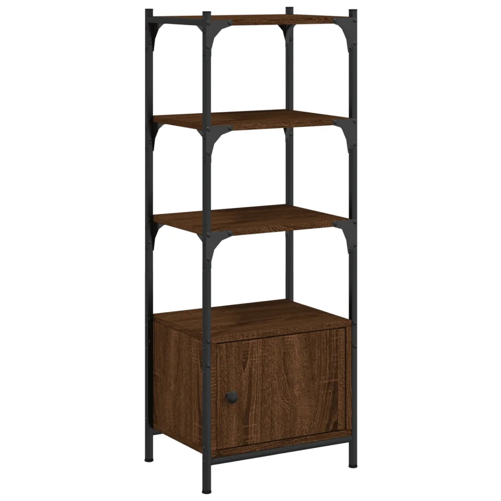Libreria 3 Ripiani Rovere Marrone 41x30x109,5 Legno Multistratocod mxl 133694