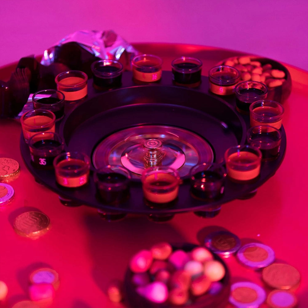 Roulette Russa Alcolica da Tavolo 16 Bicchierini Gioco da Tavola Party Adulti