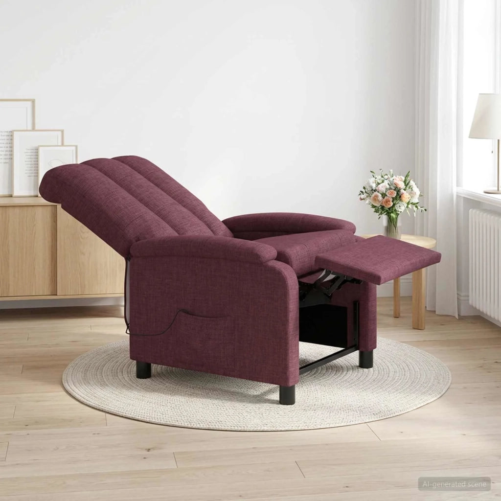 Divano Sedia-Poltrona Massaggiante Viola Tessuto 603996