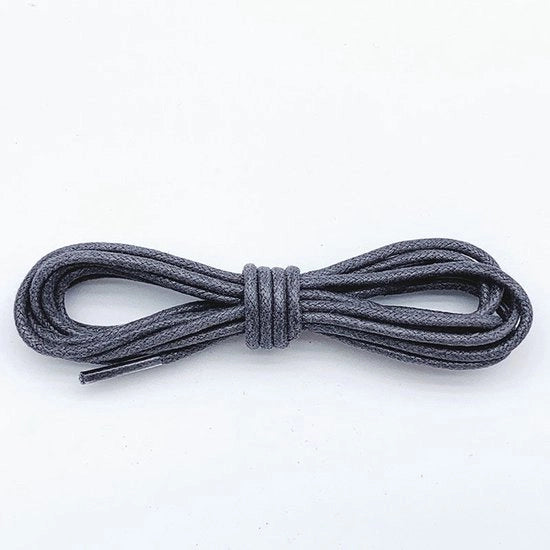 Due paia di cordoncini in cotone di 60 cm di lunghezza - Cordoncini rotondi di 2,5 mm - Cordoncini rotondi robusti - Cordoncini duraturi - Cordoncini per stivali - Cordoncini in pelle impermeabile - Per scarpe e stivali eleganti
