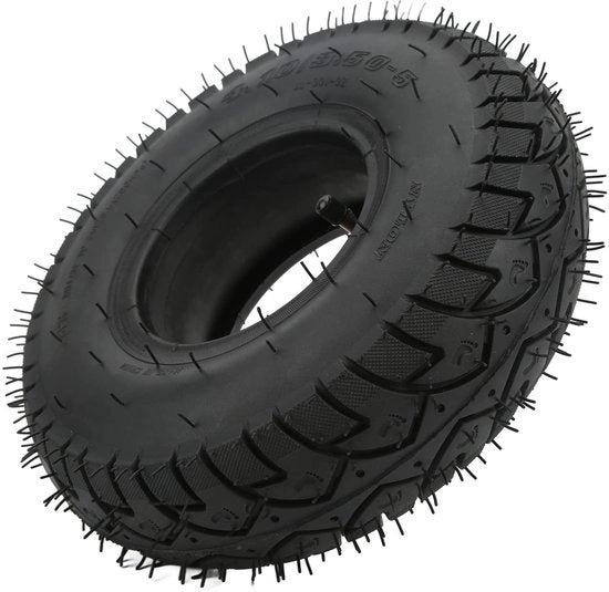 Set di gomme per scooter - Mantenimento veicoli - Pneumatici antiscivolo - 4.10/3.50-5 - Nero