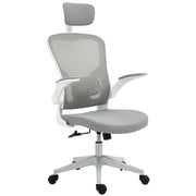 Sedia da ufficio ergonomica ¨C Xylo ¨C schienale alto con supporto lombare poggiatesta braccioli grigio