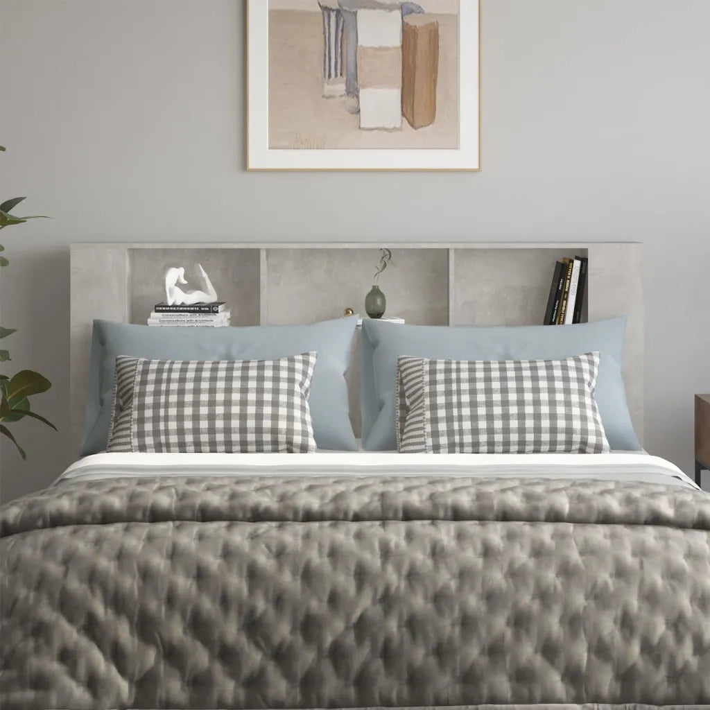Testiera con Scomparti Grigio Cemento 180x18,5x104,5 cm cod mxl 60455