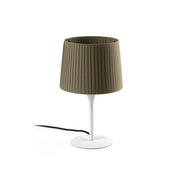 Faro Barcelona 64316-37 - SAMBA S Mini lampada da tavolo bianca/bordata verde