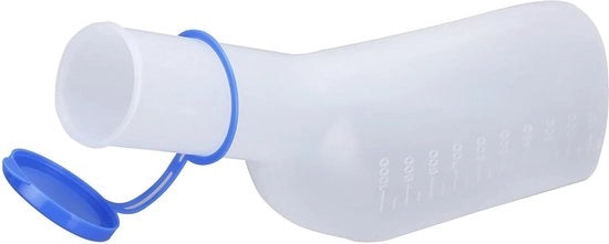 Urinoir Portatile per Uomini - Impreregolabile e Capacità 1000 ml, Ideale per Viaggi e Situazioni di Emergenza