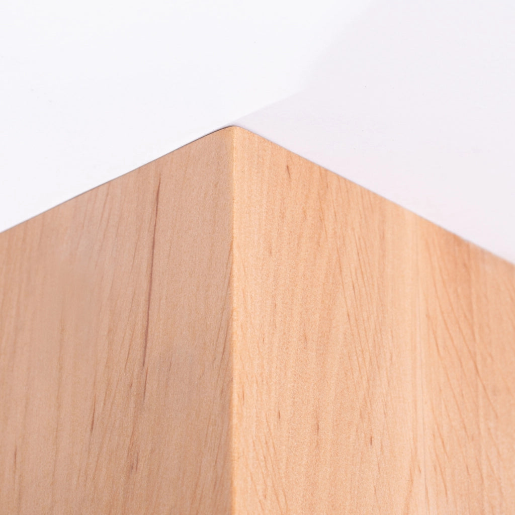 Plafoniera scandinava legno/vetro sfera G9 Pure Lume