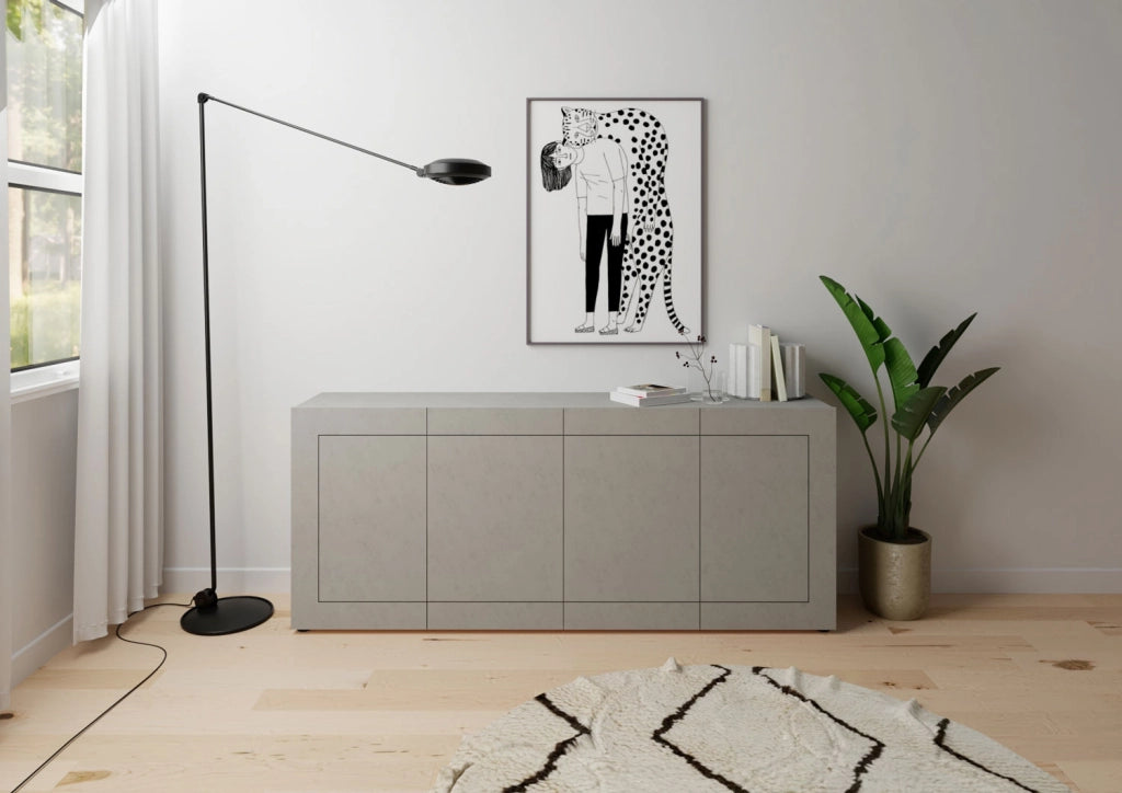 Madia 4 ante 200x40x83,5 cm Elios cashmere