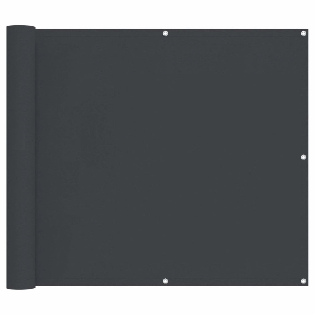 Schermo da balcone Nero 100 x 600 cm Tessuto Oxford