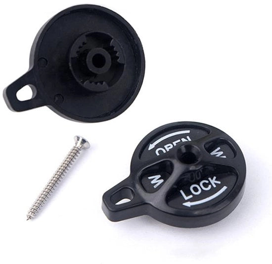 Kit di montaggio di blocco per forcella di bicicletta - Schakelaar Lockout - Nero/Rosso - Accessorio per bicicletta - Materiale di alta qualità - Adatto per SR