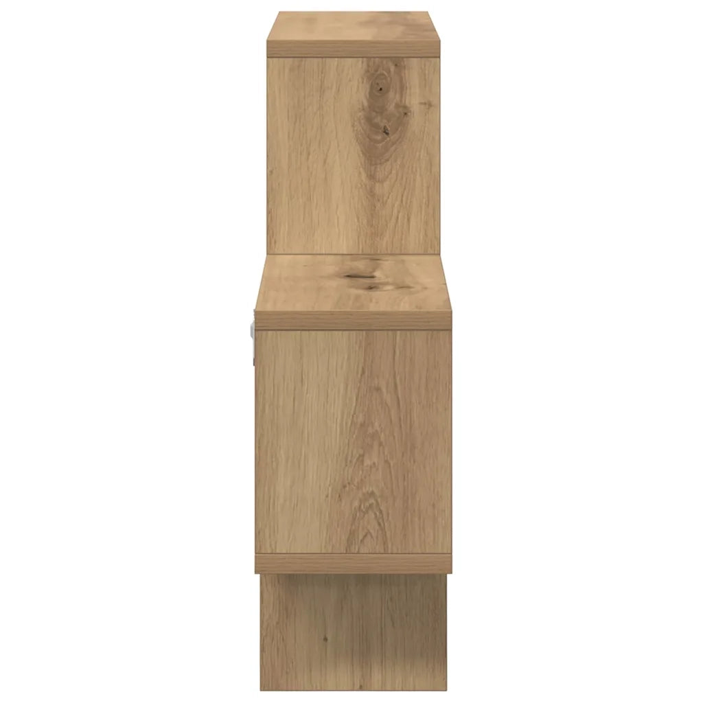 Scaffale da parete rovere artigianale 82 x 15 x 51 cm 875183