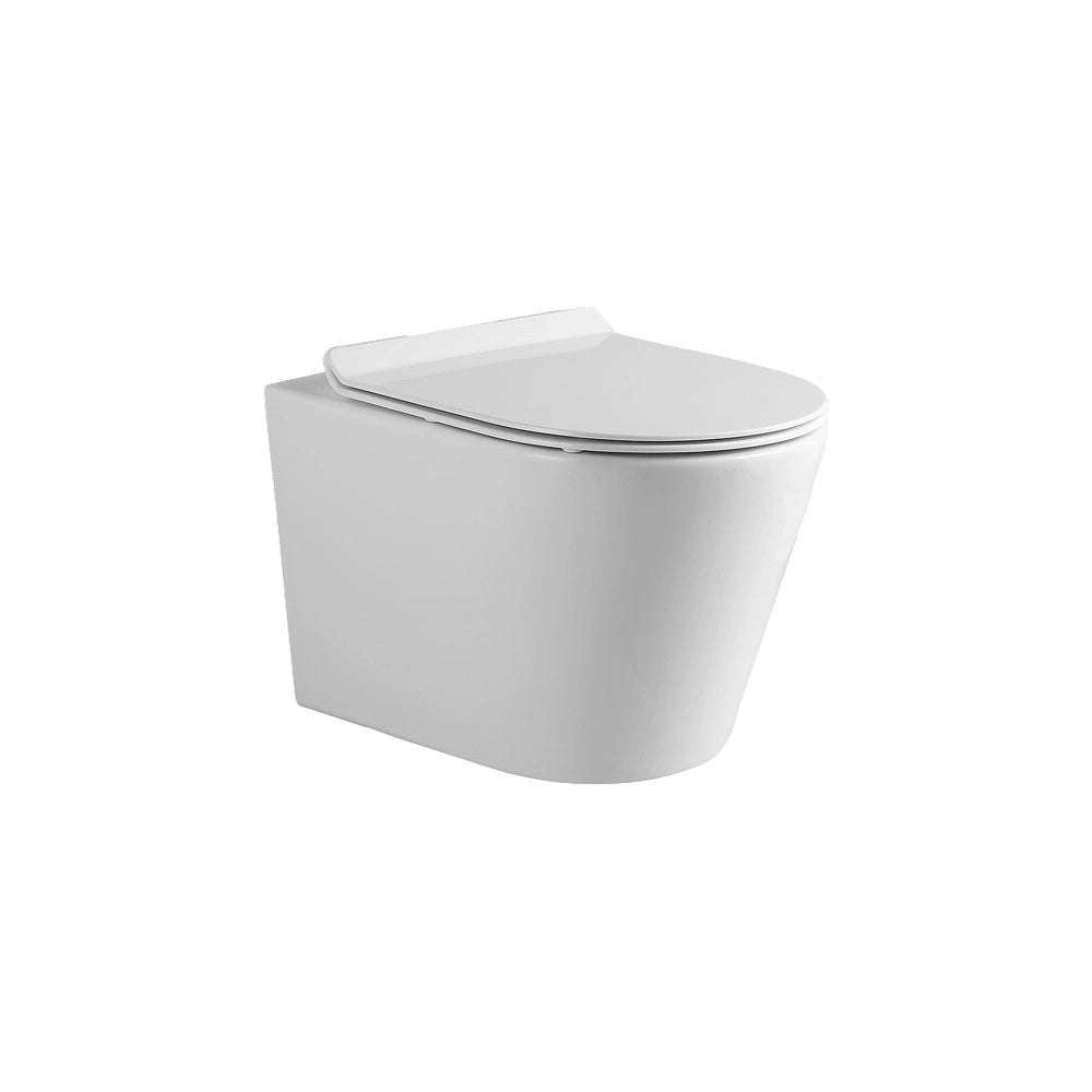 WC Sospeso Rimless YJ-2392 in Ceramica Bianco Lucido dal Design Moderno