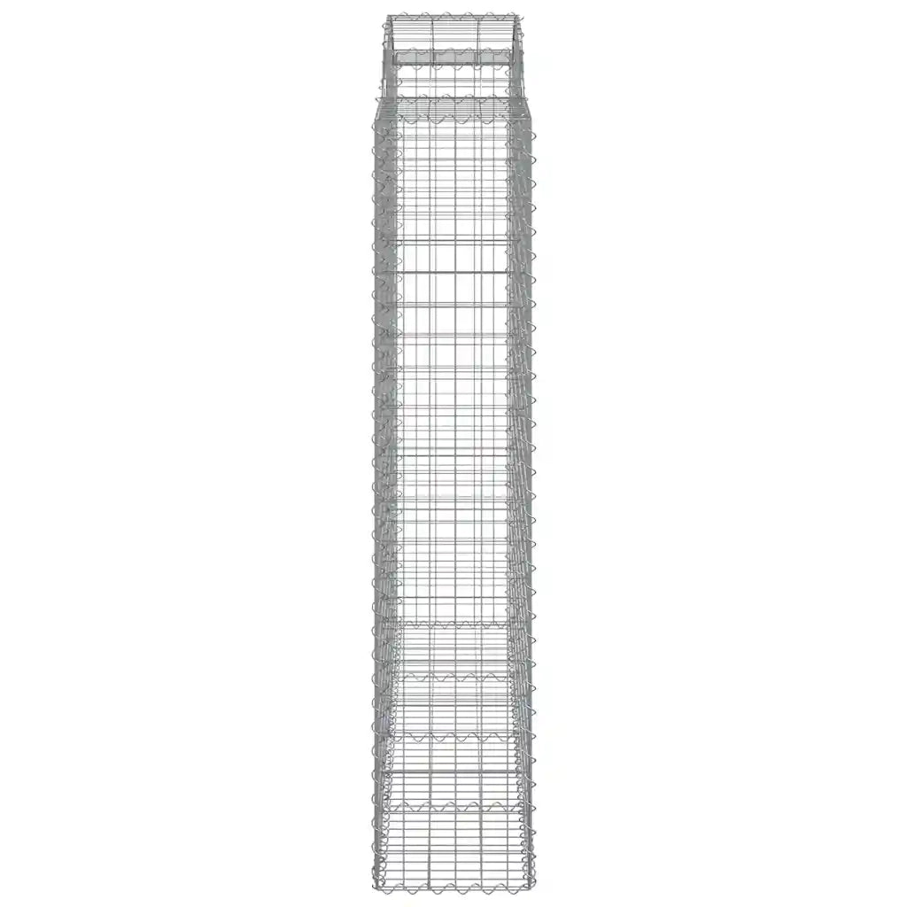 Cesti Gabbioni ad Arco 9 pz 200x50x200/220 cm Ferro Zincato 3146432