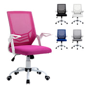 Sedia da ufficio ergonomica ¨C zephmum ¨C rosa 62.5x55x94-104 cm