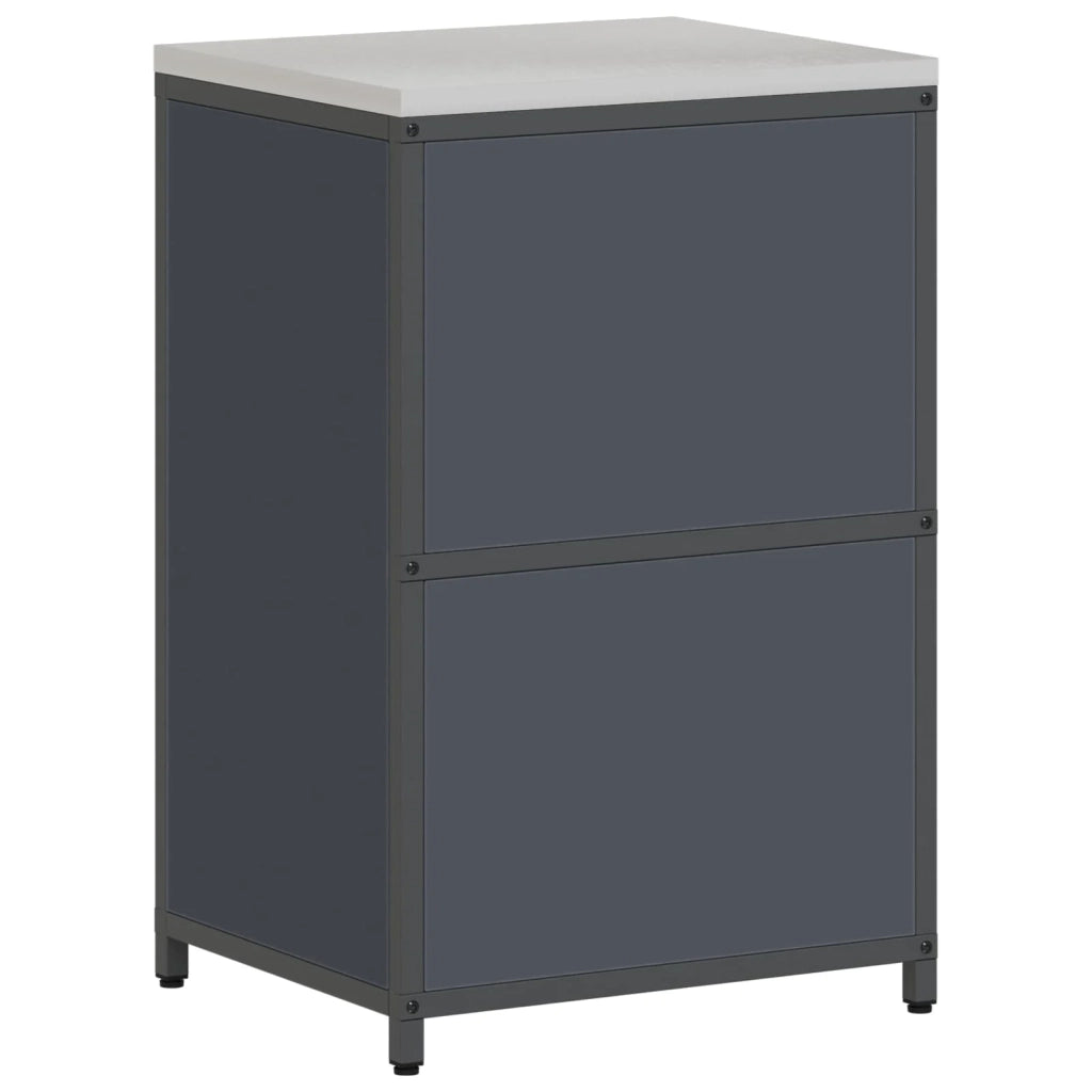 Stoccaggio in cucina Antracite 60 x 50 x 92 cm Acciaio 874991