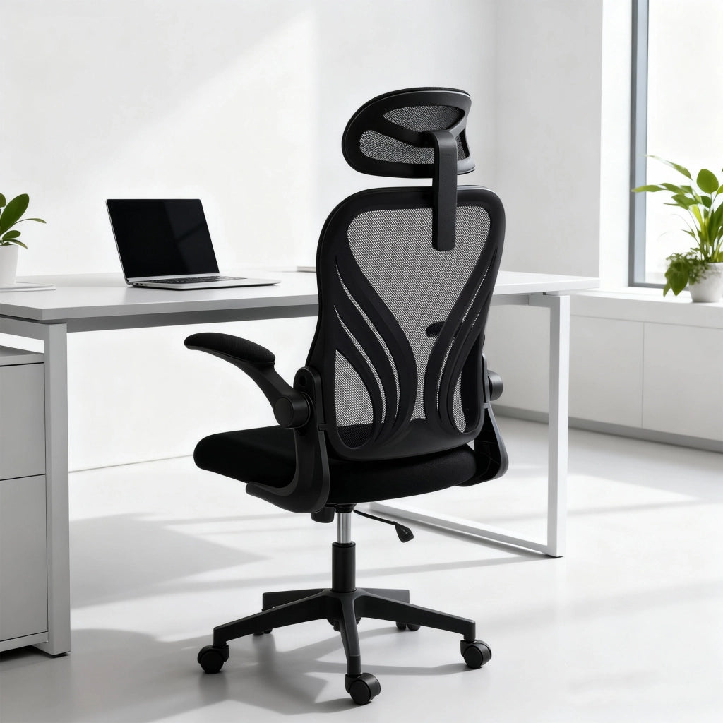 Sedia da Ufficio Ergonomica ¨C Xylo ¨C Schienale Reclinabile, Poggiatesta 2D, Braccioli Ribaltabili, Nero
