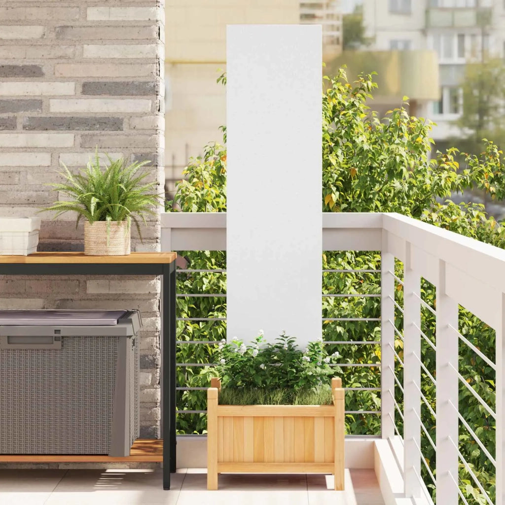 Schermo per privacy in giardino Traforo Bianco 32 x 140 cm CFW3417275