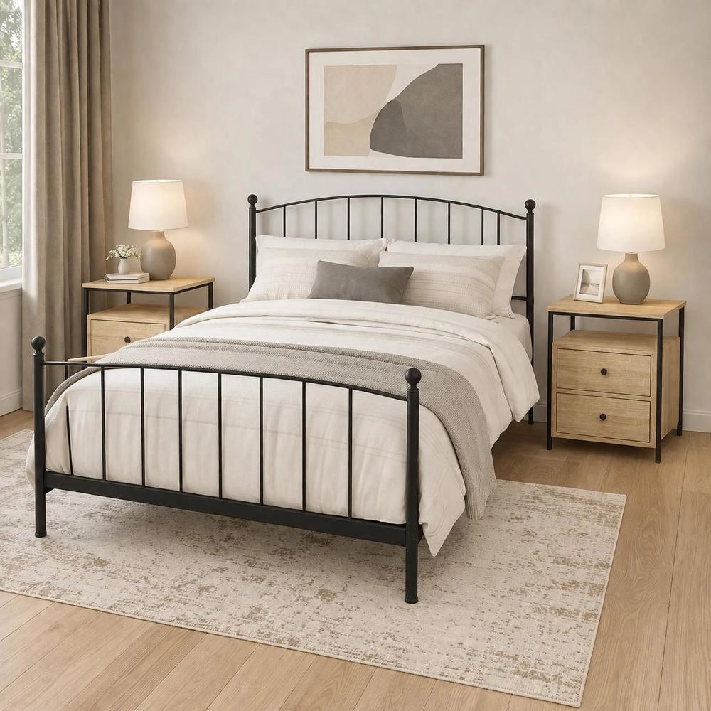 Bedside Tables 2 Pcs. Sonoma Oak 44x45x60 Cm Wood Material