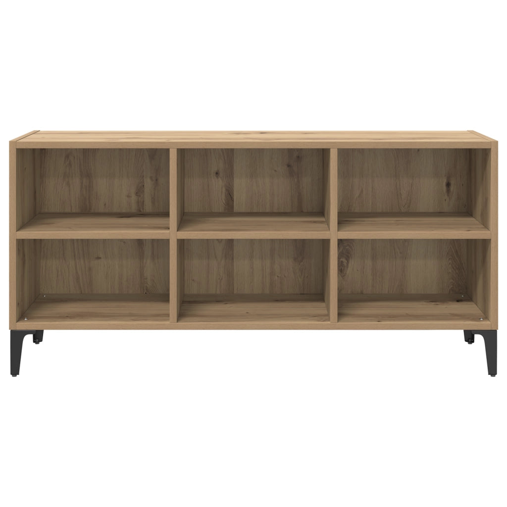 Supporto TV Rovere Artigianale Legno ingegnerizzato, Metallo Medio