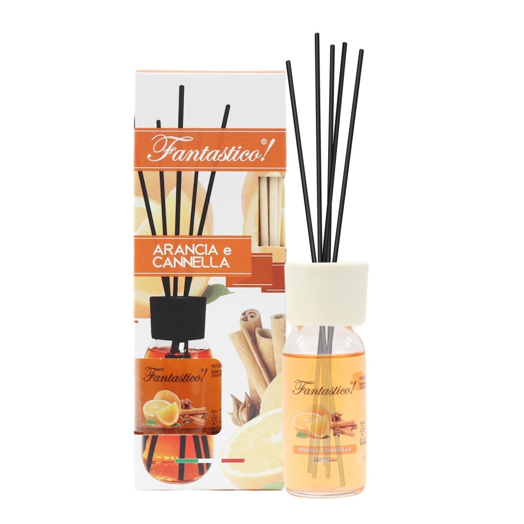 FANTASTICO DIFFUSORE PER AMBIENTE ARANCIA E CANNELLA DA 60 ML