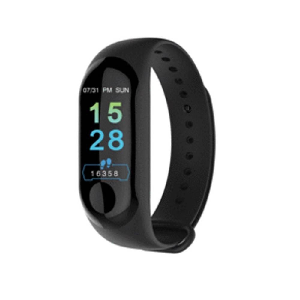 Trade Shop - Smartwatch Bracciale Orologio Smart Bluetooth Cardiofrequenzimetro Oled Mi3 -