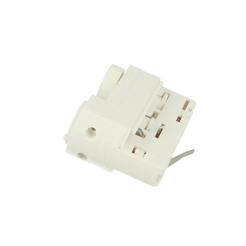 Sistema Illuminazione Binario Trifase Bianco, Binario Connettori Giunti Accessori (Testa Alimentazione Del Faro)